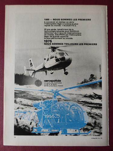 1975 pub aerospatiale - pub,