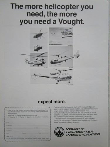 1972 pub vought - 3/1972, helicopter